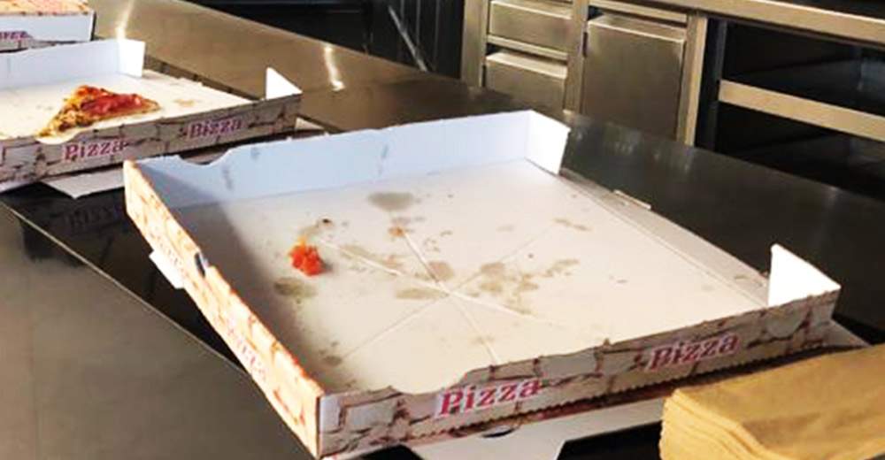 Pizza Klima-Sondersitzung produziert viel Müll