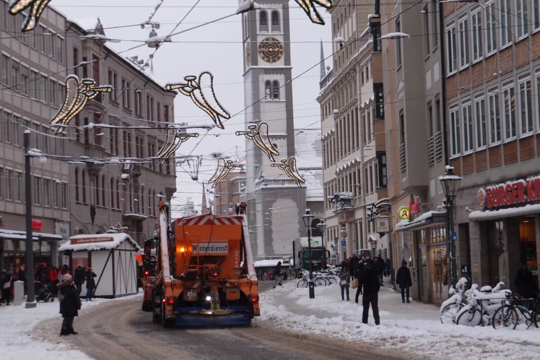 Schnee in Augsburg