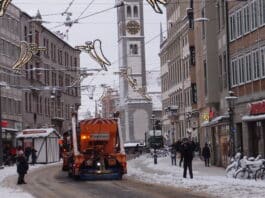 Schnee in Augsburg