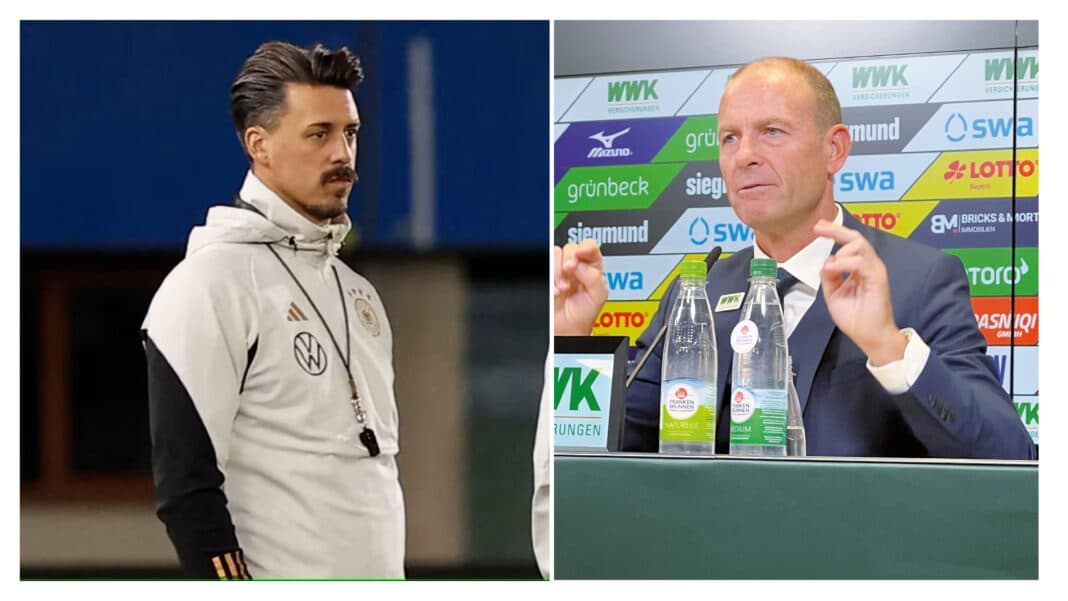Sandro Wagner soll offenbar das Amt von Trainer Jess Thorup beim FC Augsburg übernehmen.