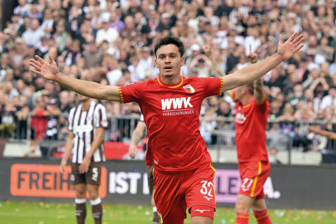 Fabian Rieder beim Torjubel. Foto: Kolbert-press