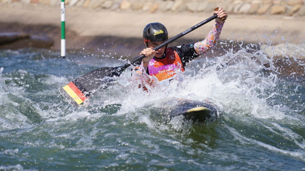 WM-Pech für Elena Lilik: Starke Windböen verhinderten den Finaleinzug der Augsburgerin. Foto: Uta Büttner