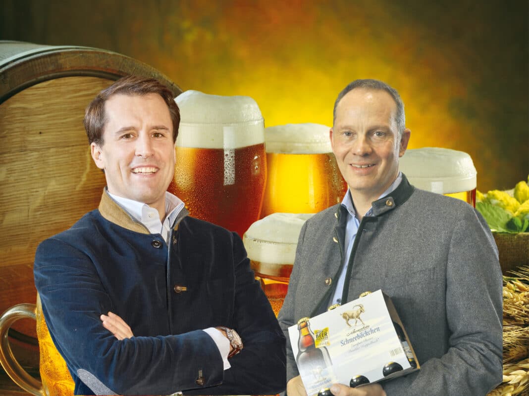 Sebastian Priller jr. (Riegele) und Leopold Schwarz (Schwarzbräu)