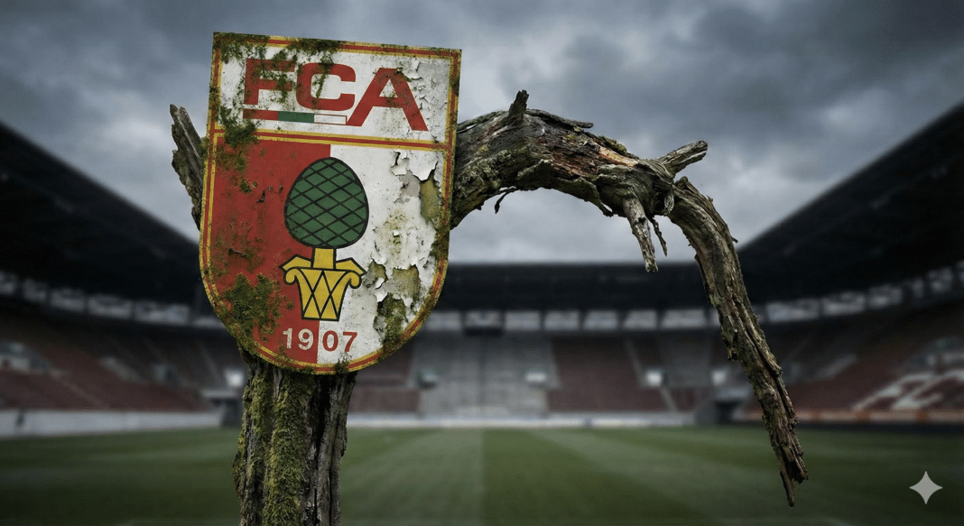 Während der FC Augsburg sportlich seit über einem Jahrzehnt fester Bestandteil der Beletage des deutschen Fußballs ist, zeichnet das Votum der Fans ein ganz anderes Bild. Foto: Nanon Banana Pro